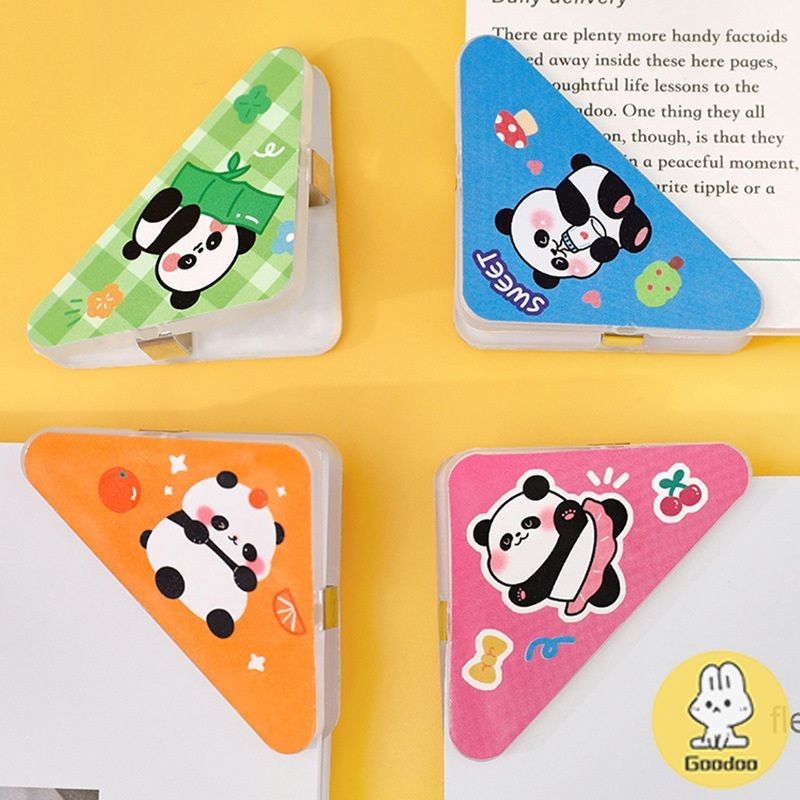 

Ujian Klip Klip Tiket Data - GOOD Klip Sudut Buku Pegangan Segitiga Panda Kartun Klip Kertas
