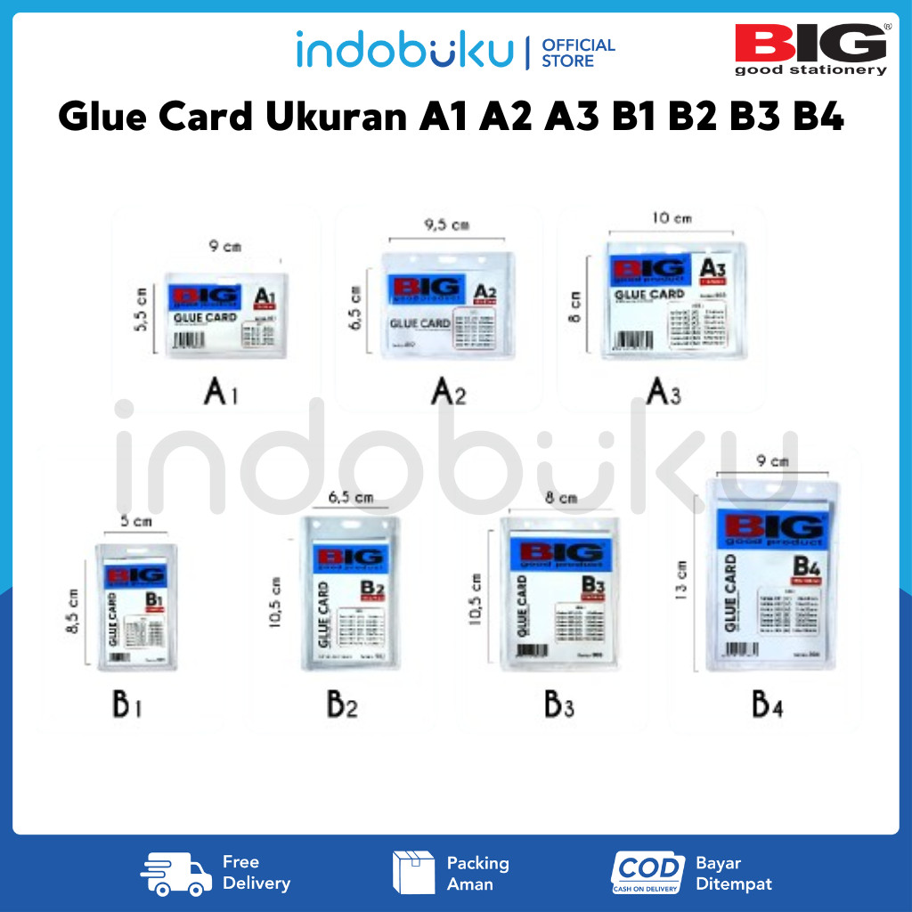 ID Card Mika BIG Glue Card Ukuran A1 A2 A3 B1 B2 B3 B4 (1pcs)