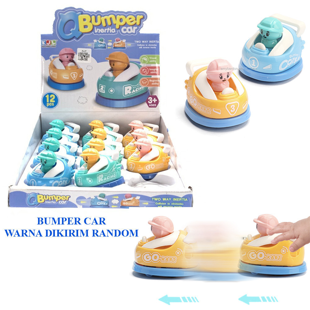 Mainan Anak Mobil Mobilan Bumper Inertia Car Pullback Car RM