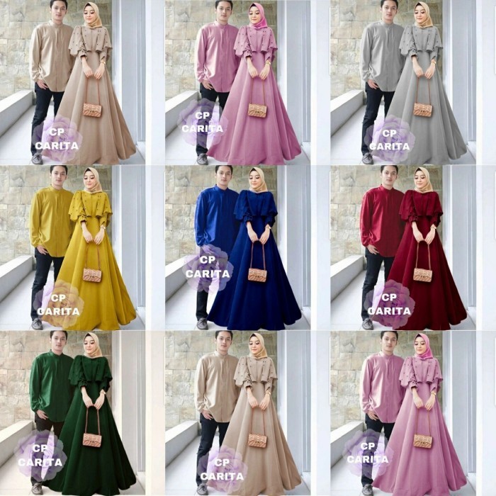 promosi toko ra baju couple kapel cople kemeja gamis busana muslim fashion