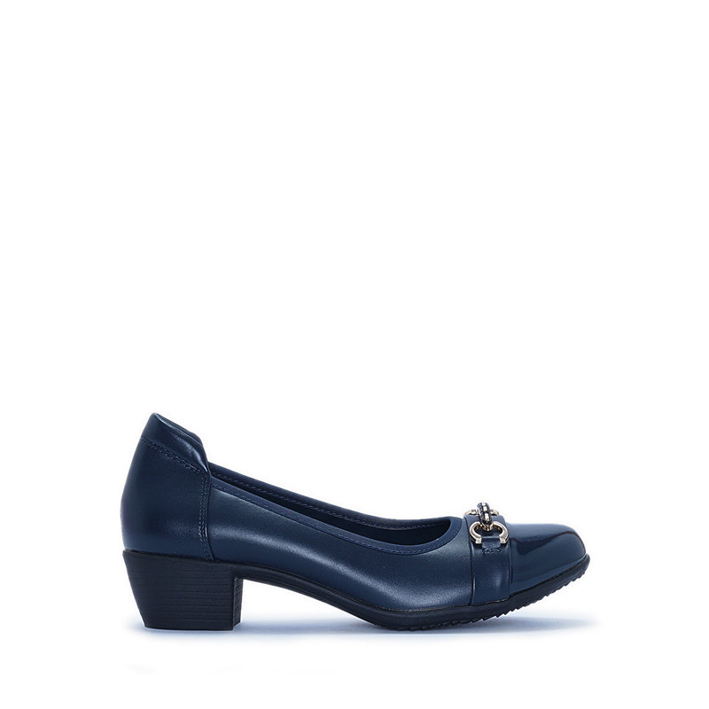 Payless Chrissie Womens Demi Comfort Heels - Navy_15
