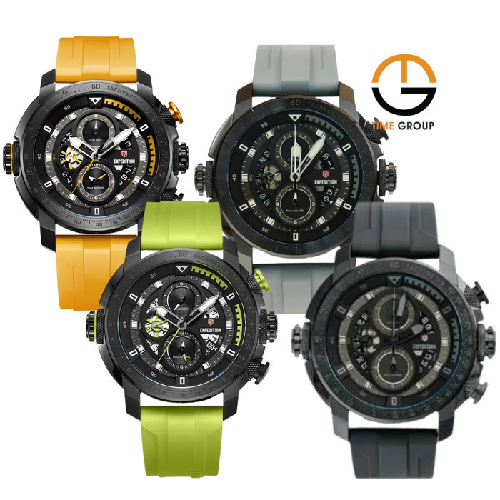 JAM TANGAN PRIA EXPEDITION E6771 E 6771 MCR RUBBER STRAP ORIGINAL