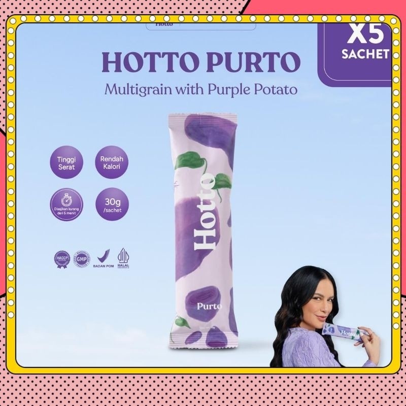 

[5 SACHET] Hotto Purto Multigrain with Purple Potato Star Light