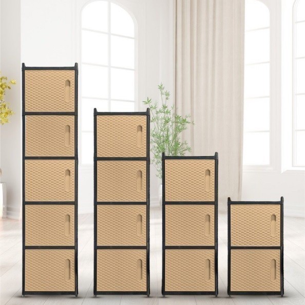 Lemari Plastik Pintu 1 Pintu Locker - Susun 2, Putih