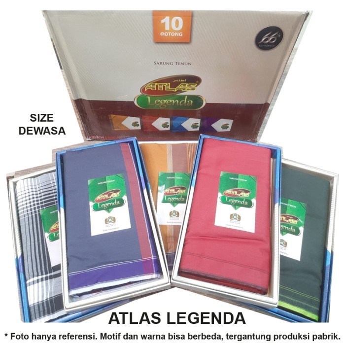 GROSIR Sarung Tenun ATLAS FAVORIT 500 Halus Murah Polos/Kombinasi - Atlas Favorit