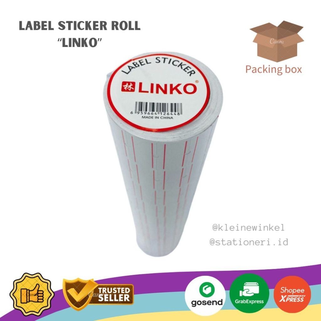 

Label Harga Sticker Roll LINKO isi 10 roll