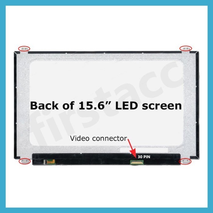 Led Lcd Laptop 15.6 SLIM PIN 30 SMALL Frame