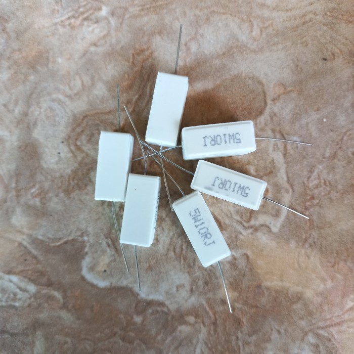 

R kapur 10ohm 10 ohm 10R ohm 5w 5watt 5 watt Resistor final 5wat wat 5wat wat Fajar elektro 2