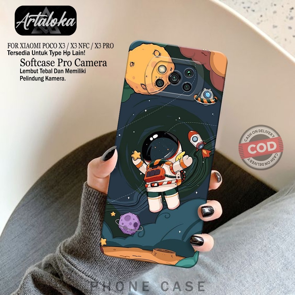 Softcase Hp Xiaomi Poco X3/X3 NFC/X3 PRO Fashion Case Astronod Case Poco X3/X3 NFC/X3 PRO Silikon TP