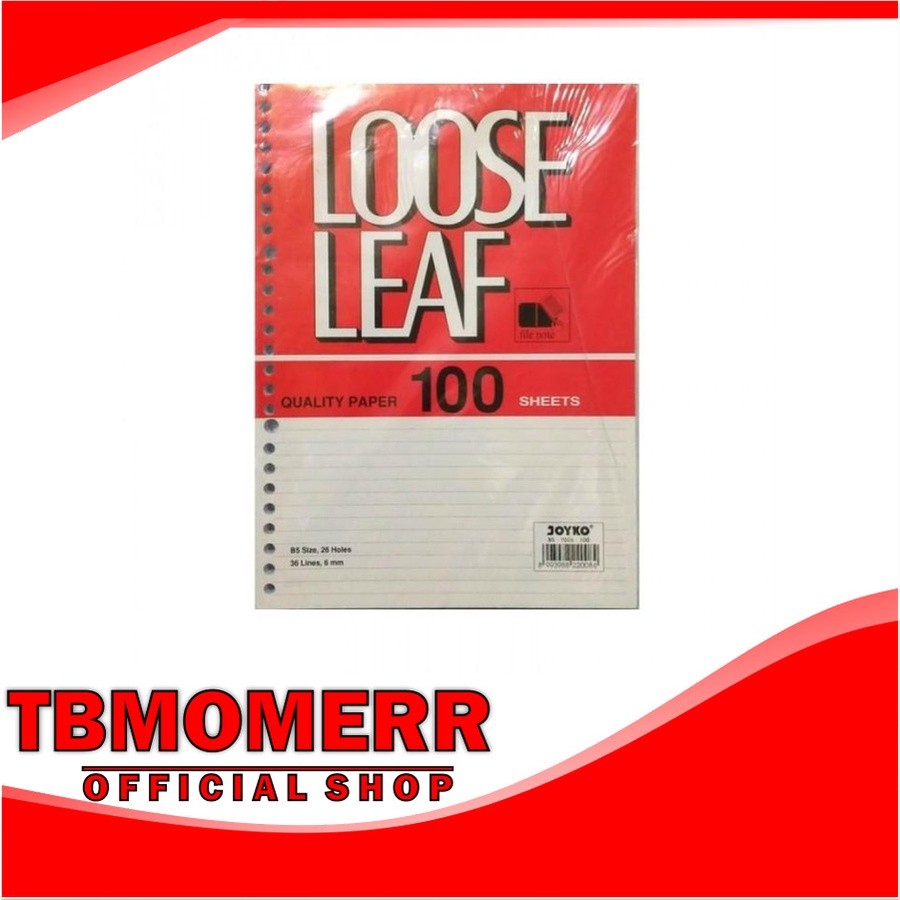 

KERTAS BINDER GARIS JOYKO A5-100 LOOSE LEAF / KERTAS BINDER / KERTAS A5