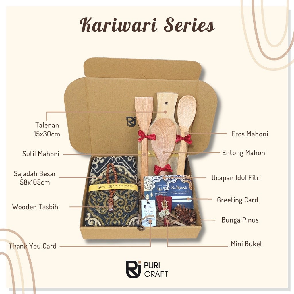 

TERLARIS kado valentine anniversary ulang tahun suami pacar istri pasangan murah / KARIWARI Series / Hampers Lebaran / Hampers Idul Fitri / Hampers Idul Adha / Hampers Murah / Hampers Kayu / Kado Unik / Kado Sajadah / Hampers Sajadah / Hampers Aesthetic