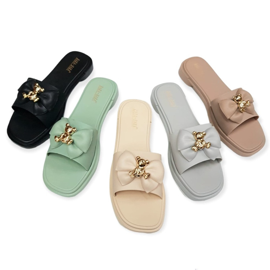 OS Bara~Bara Sandal Selop Wanita Pita Beruang JSL2205-2 (J4)