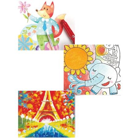 

Adn Crayon Grasp Mata Sedang Original 12/24/36/48 Warna Water Soluable Crayon Krayon Mewarnai