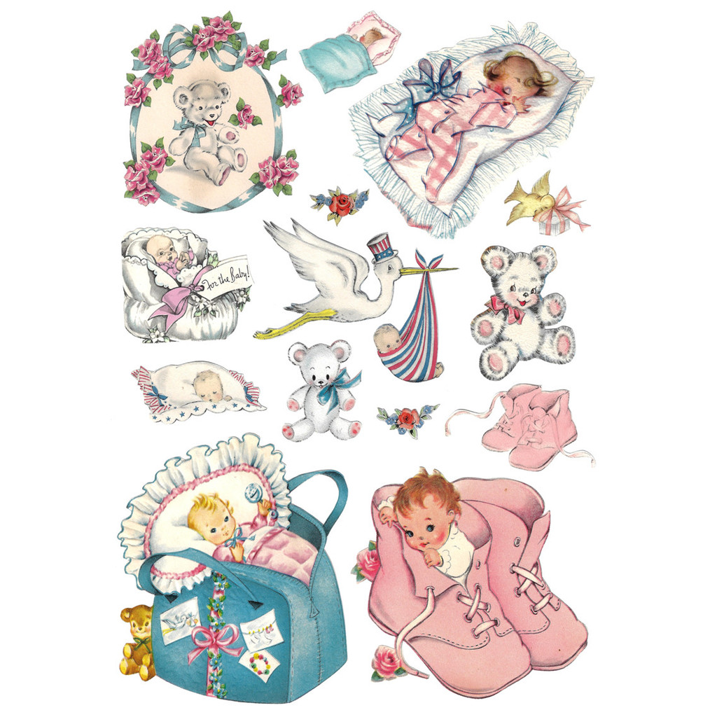 

1Pack Vintage Cute Baby Kids Sticker DIY Craft Scrapbooking Album Junk Journal Decorative Stickers