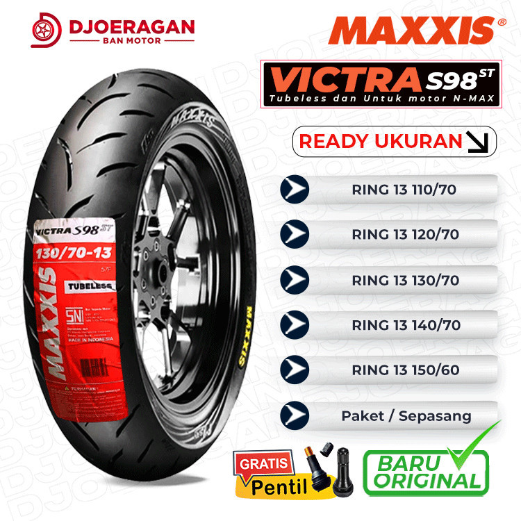 BAN MOTOR NMAX MAXXIS VICTRA Ring 13 TUBELESS DEPAN BELAKANG NMAX