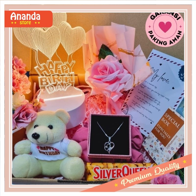 

Hampers murah Keren Promo Diskon / Kado Ulang Tahun Cewek / Hampers Ulang Tahun Pacar / Birthday Giftbox ( AYUDIA )