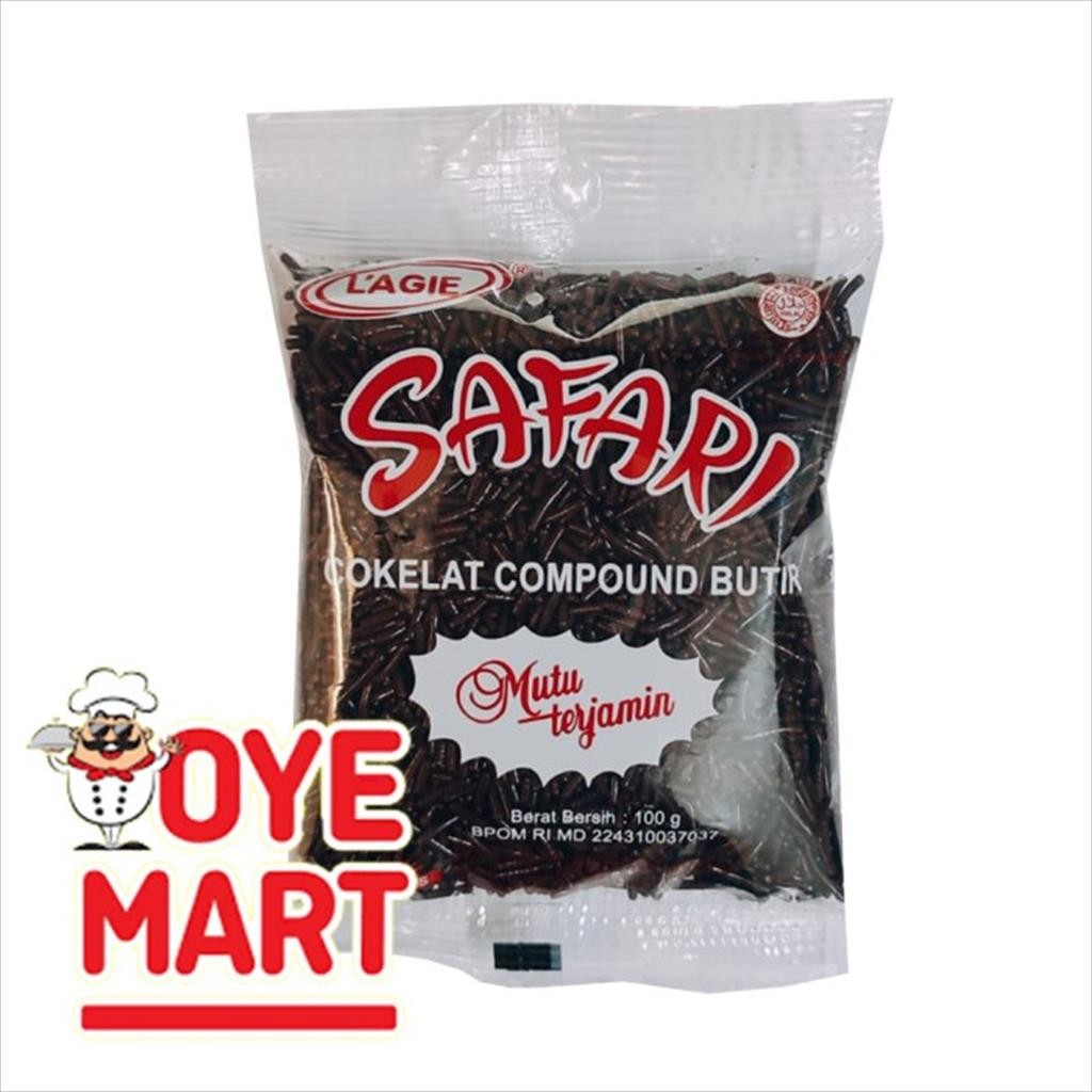 

LAGIE SAFARI MESES COKELAT COMPOUND BUTIR 100GR