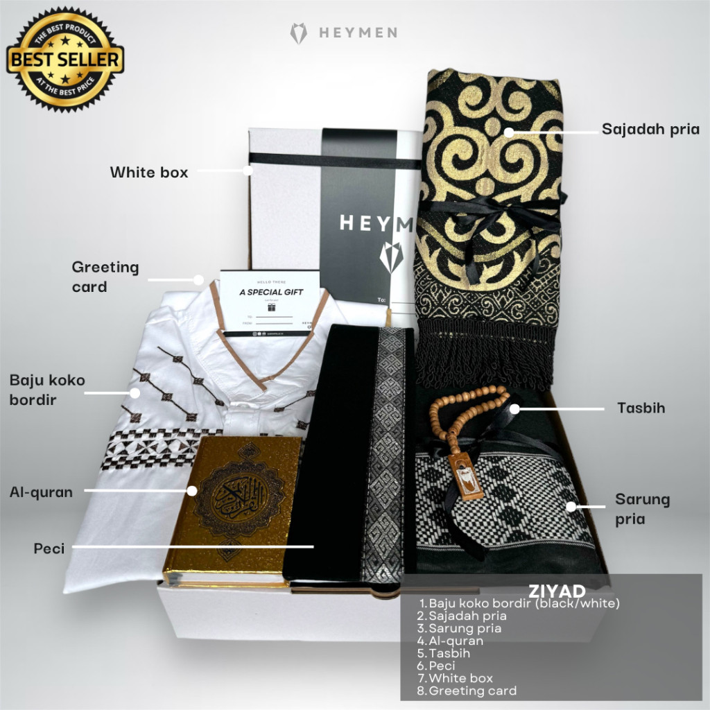 

Hampers Cowok Muslim Baju Koko Exclusive Sajadah Sarung Tasbih Handbag Pria Islam Kado Cowok Ulang Lebaran Tahun Cowo Kokoh Heymen