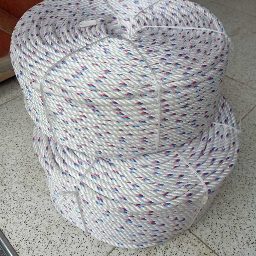

[10 Meter] Tali Tambang PPD PUTIH Ukuran 8MM 10MM Harga Per 10 Meter Cocok Ikat barang di Kendaraan