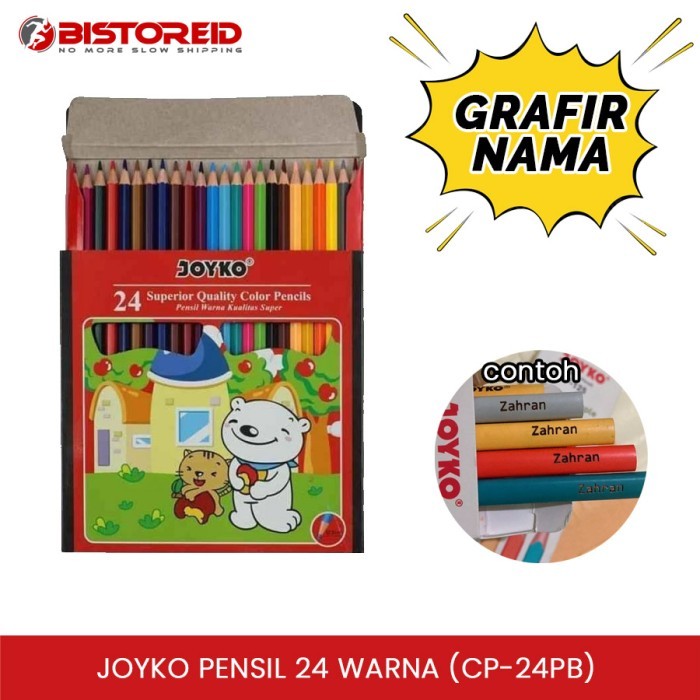 

[GRAFIR NAMA] JOYKO CP-24PB PENSIL 24 WARNA