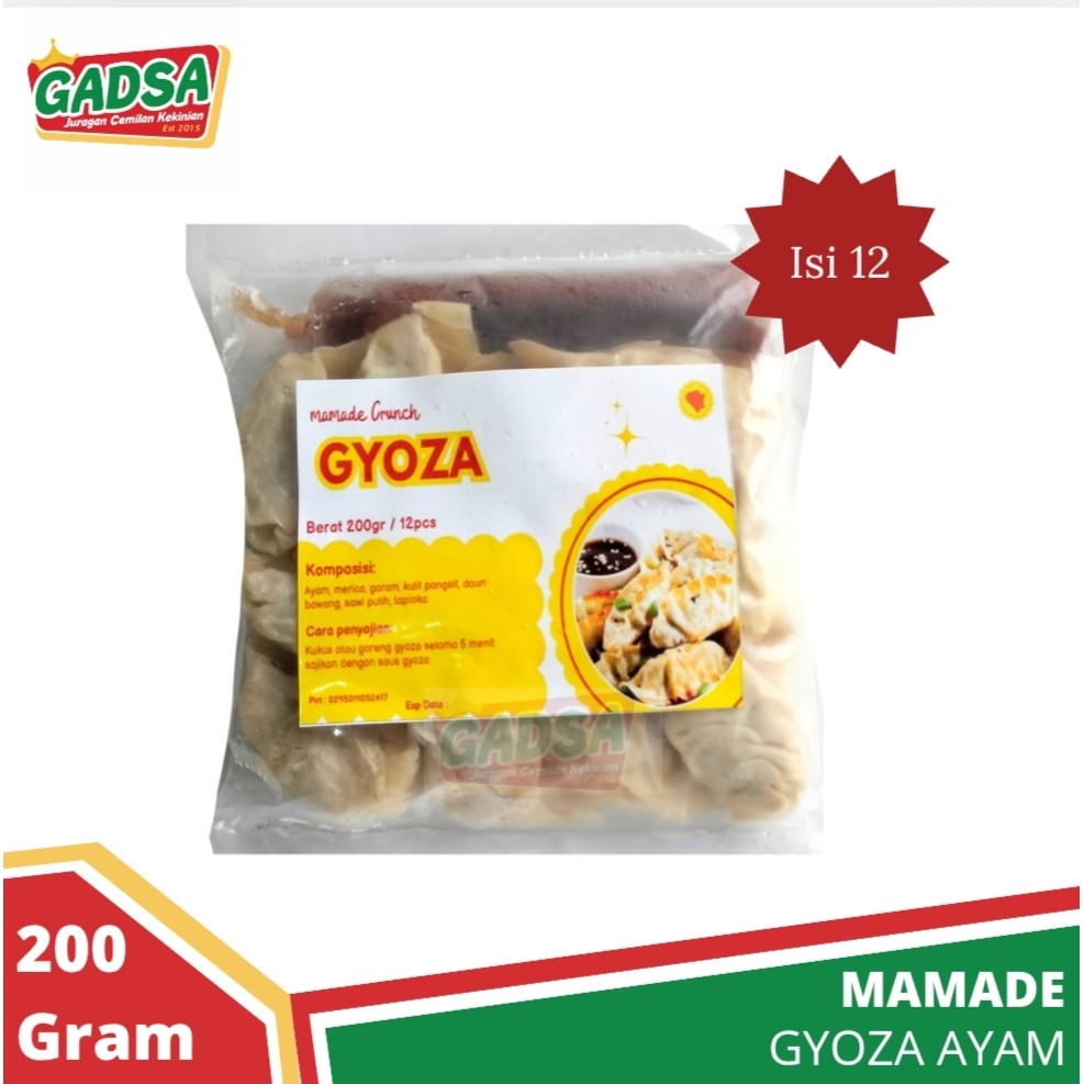 

Gyoza Ayam isi 12 plus kuah