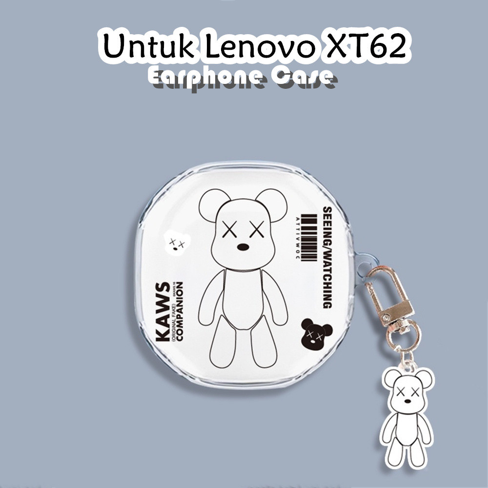 Discount Untuk Lenovo XT62 Case Kartun transparan Soft Silicone Earphone Case Cover