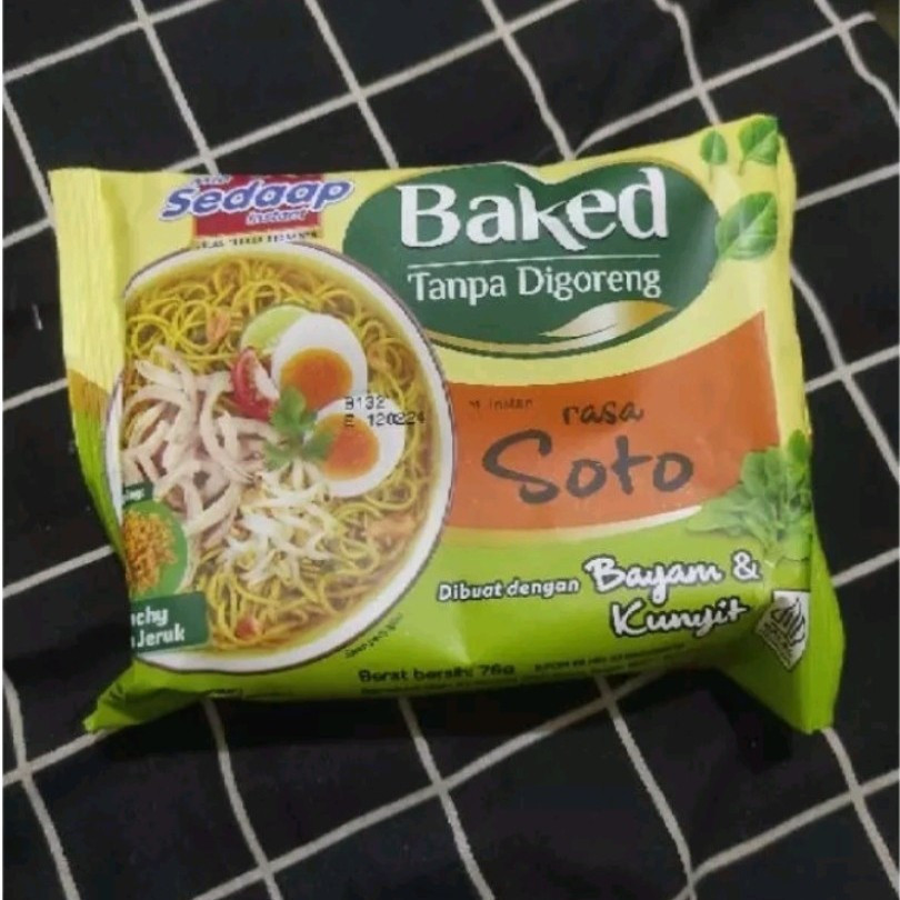 

Mie Sedaap Baked mi sedap instan tanpa di goreng rasa soto