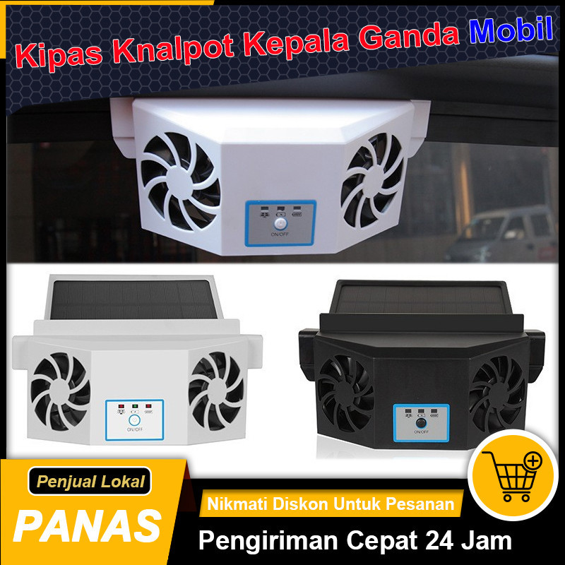 Kipas Angin Knalpot Mobil Radiator Mobil Tenaga Surya Pendingin Mobil Sirkulasi Udara Kipas