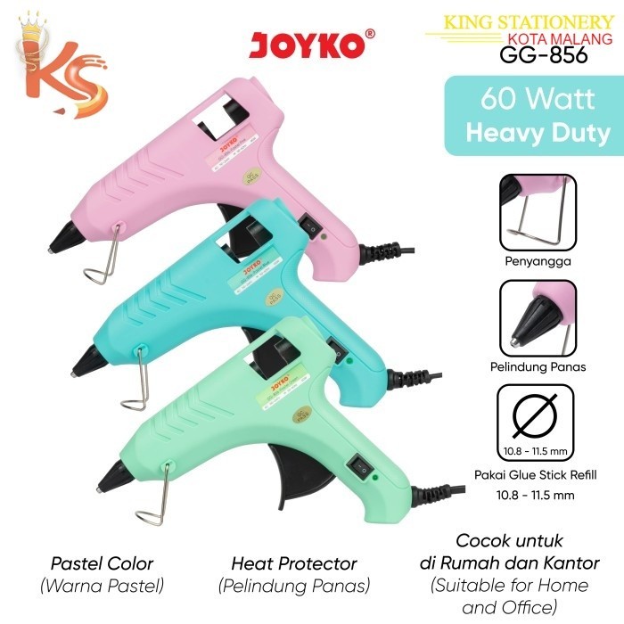 

(KS) Glue Gun Lem Tembak Joyko GG-856 Pastel Color Besar