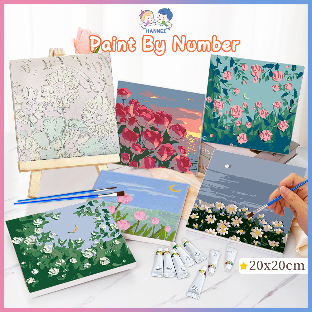 

Hannei Paint By Numbers Kit Nature Series 20x20cm Painting KIT Diy