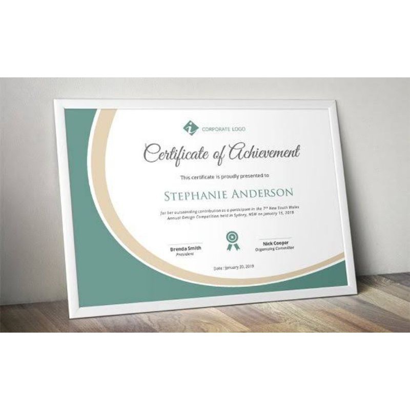 

Cetak Sertifikat Bahan Linen Ukuran A4 F4 | Piagam Sertifikat Custom