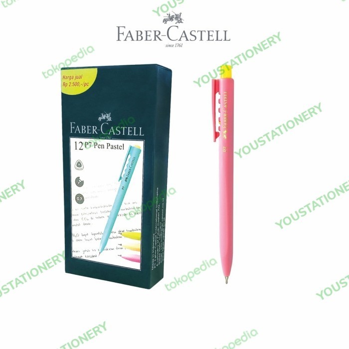 

PROMO!! -Faber Castell Pulpen P7 / Ballpoint P7 Pastel 0.7 mm black Ink