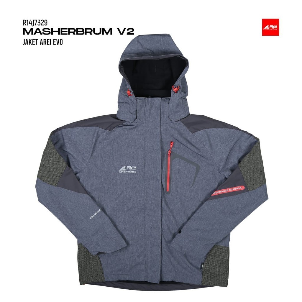 Rei Jaket Gunung Evo Masherbrum Arei Outdoorgear Jaket Musim Dingin Windbreaker