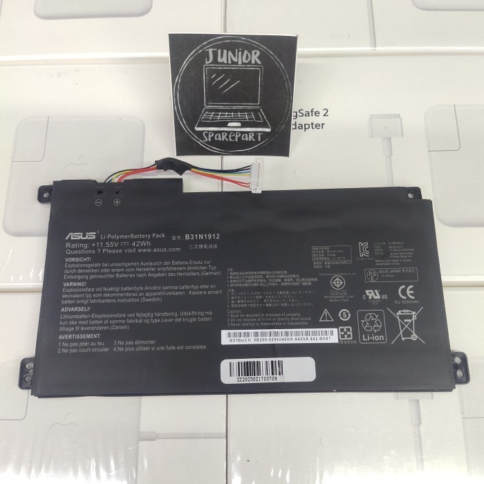 Baterai Ori Laptop Asus E410 E410M E410MA L410MA E410KA (B31N1912)