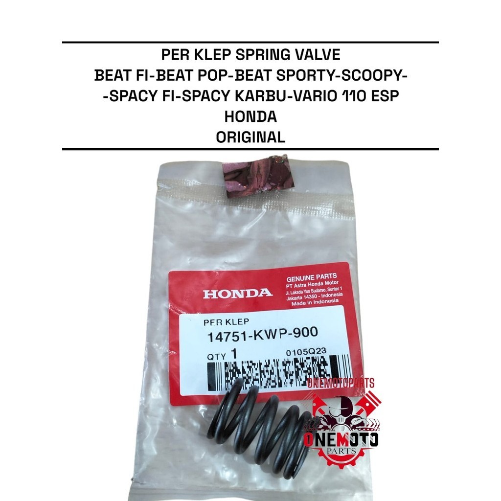 PER KLEP SPRING VALVE BEAT FI POP SPORTY SCOOPY SPACY FI KARBU VARIO 110 ESP 14751-KWP-900 HONDA ORI