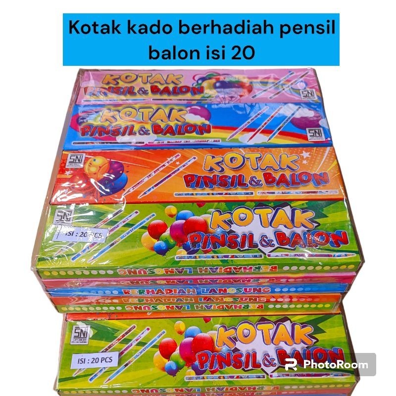 

mainan kotak box supraise pensil balon isi20