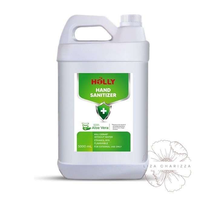 Holly Hand Sanitizer / HS 5 L cair (5 Liter / 5000 ml)