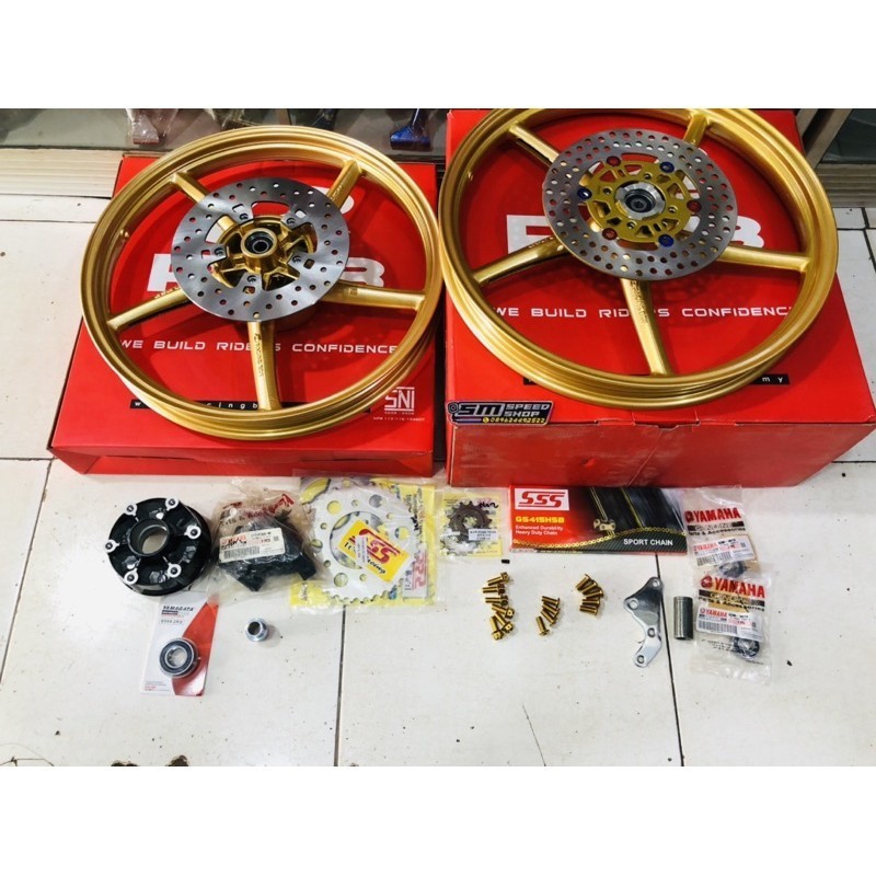 VELG RCB SP522 MX KING FULL PNP NINJA 150 R / RR / SS UKURAN 160/160-17 ORIGINAL MALAYSIA