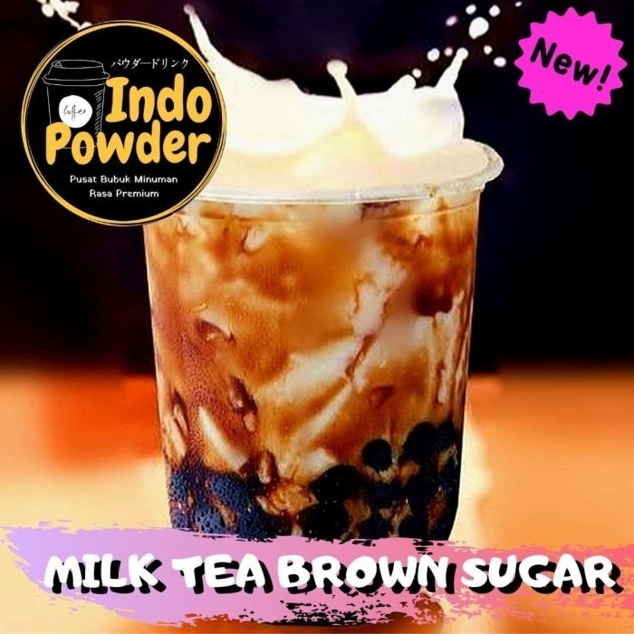 

Bubuk Minuman Milk Tea Brown Sugar 1Kg Indopowder