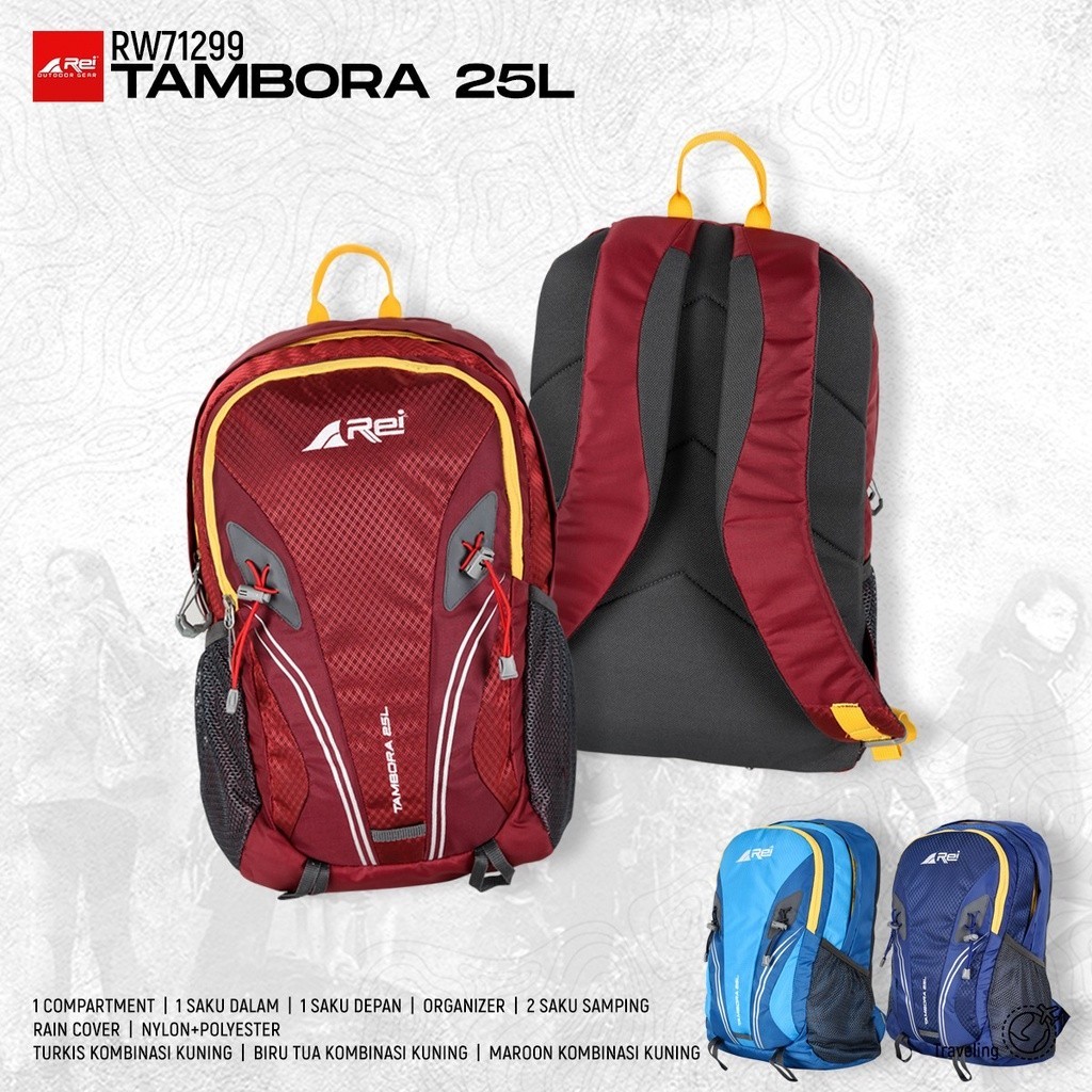 Tas Ransel Rei Tambora 25 Liter Arei Outdoorgear