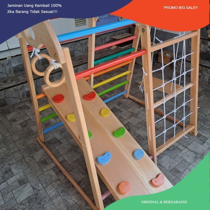 PROMO FLASH SALE READY STOK tangga brakiasi type bunny mainan panjatan anak tinggi 150