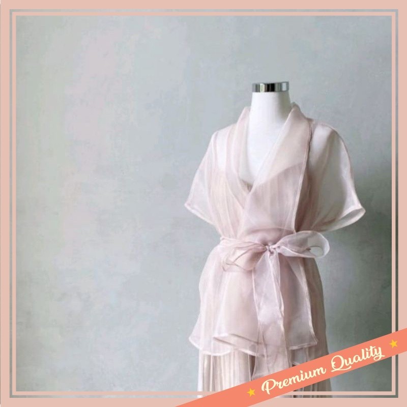 Baju Lebaran Premium Wanita Outerwear Keren Style 2024 / OUTER PESTA ORGANZA