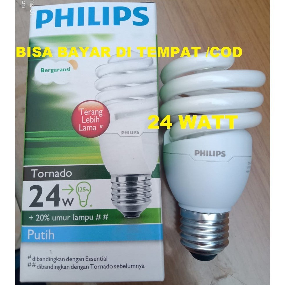 PROMO Lampu Philips Tornado 24 watt spiral 24 w lampu philip tornado spiral 24 watt