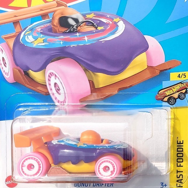 HOTWHEELS DONUT DRIFTER - DONAT DUNKIN DONUTS JCO FOOD LOOP RACE - 2022 Ungu -OCS45