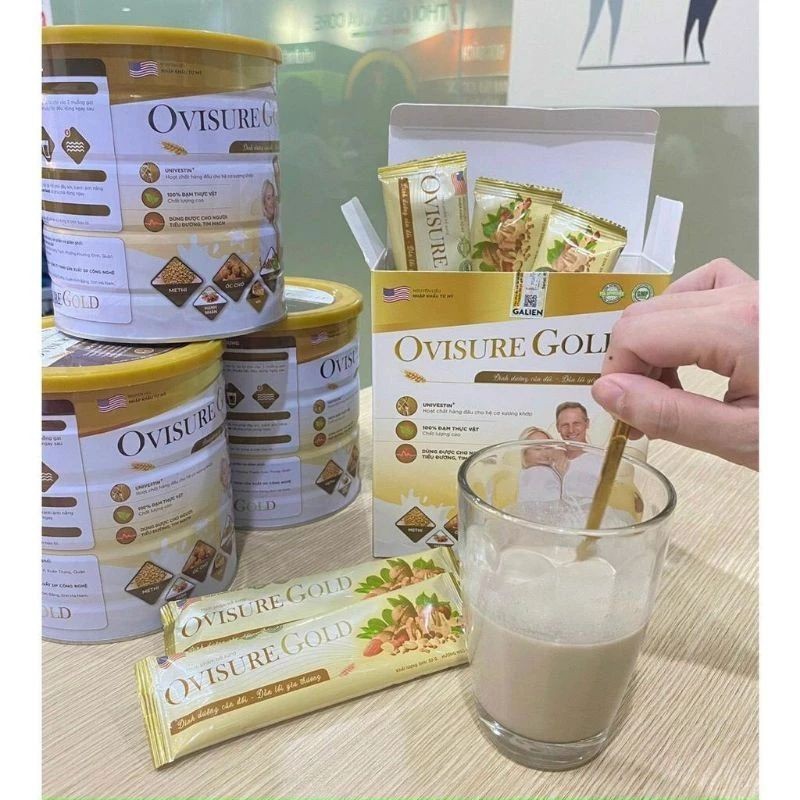 Ovisure Gold Milk Original USA Sachet Susu Kesehatan Tulang Sendi Mencegah Osteoporosis Pengeroposan