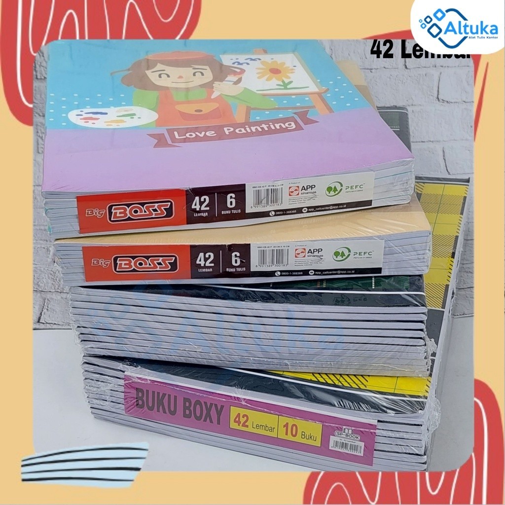 

(1pcs) Buku Tulis BOXI SP-Book Kiky Big Boss 42 lembar