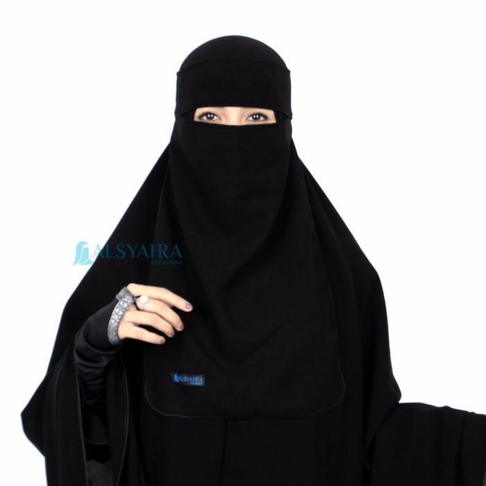 Alsyahra Exclusive Niqab Bandana Jetblack Edition