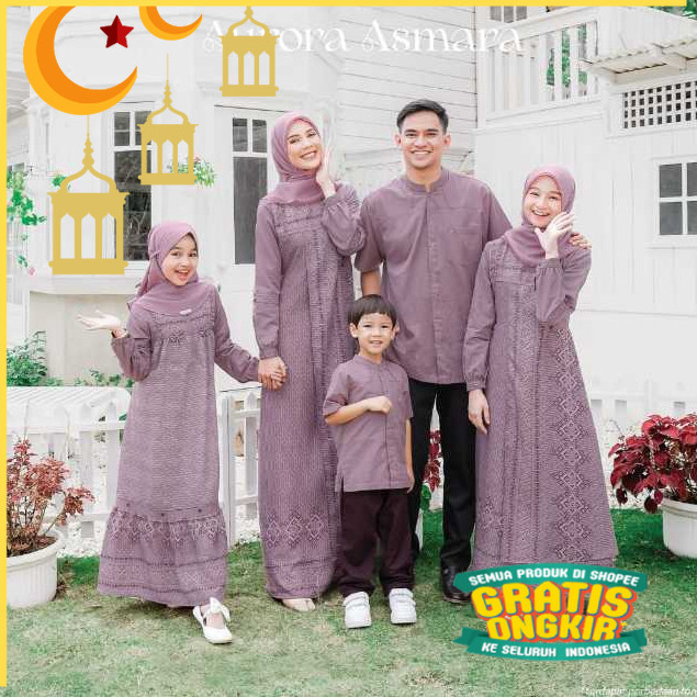 SERAGAM KELUARGA EKSIS 223 VERY GRAPE ORIGINAL SEPLY ETHICA FASHION DRESS BAJU BUSANA MUSLIM WANITA 