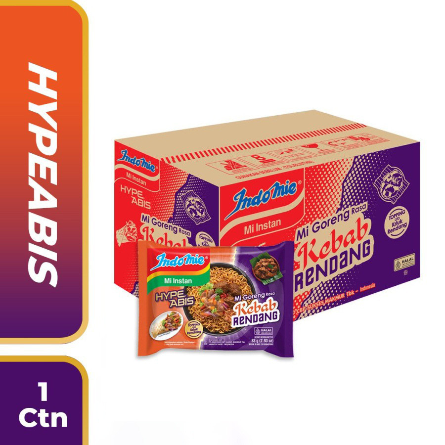 

Indomie HypeAbis Kebab Rendang 1 Dus Isi 40 Pcs