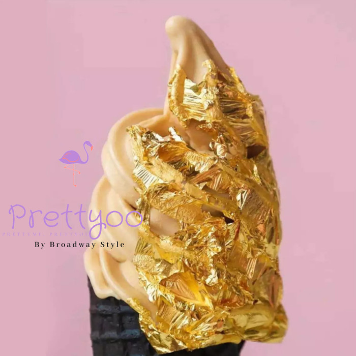 

Edible Gold Leaf / GOLD SHEET LEAF PAPER Dapat dimakan Food Grade